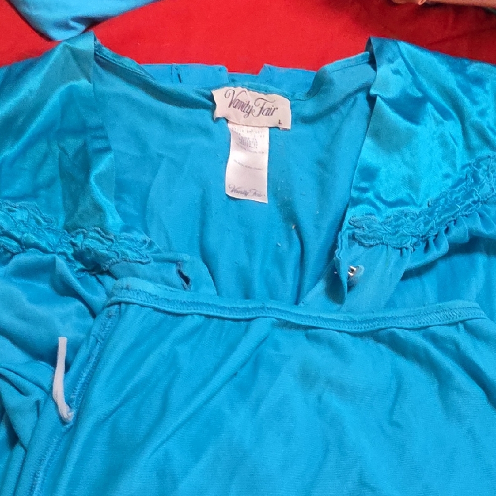 Vanity Fair Blue Pajama Set